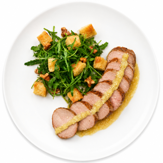 Tagliata di Maiale alle Pere e Gorgonzola